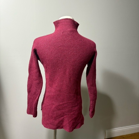 Bartolini Wool Cashmere Blend Turtleneck Women's Sz S Red Made In Italy Boho - Picture 3 of 9